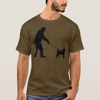 Camiseta Pug de pie en saqueta para los amantes de los perr