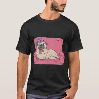 Camiseta Pug de Sofá