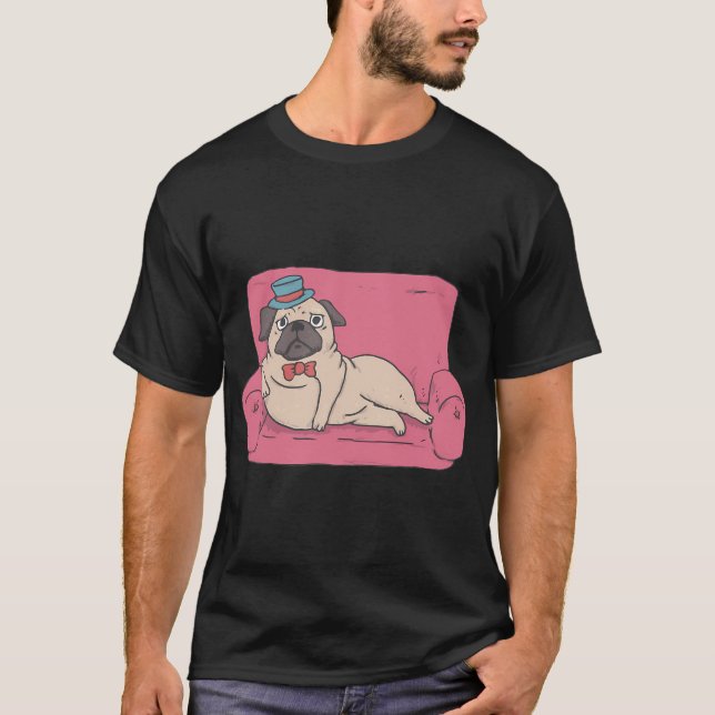 Camiseta Pug de Sofá (Anverso)