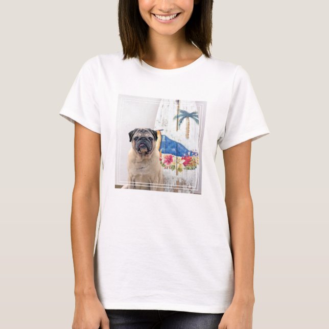 Camiseta Pug de superficie (Anverso)