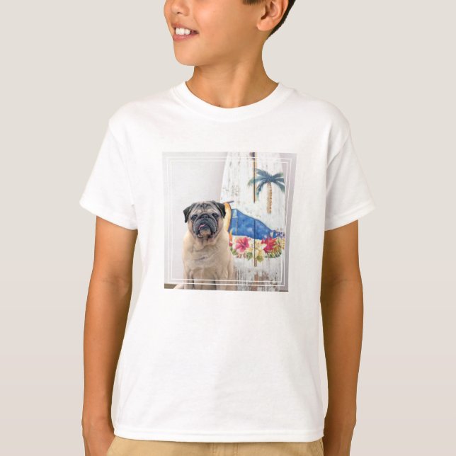 Camiseta Pug de superficie (Anverso)
