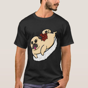 Camiseta Pug de Sushi
