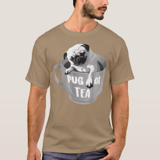 Camiseta Pug De Tea Guay Bebidas De Hierbas Funny Y