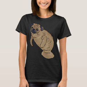 Camiseta Pug de Yoga Divertido, Perro Cerdo Hogaza de Pan,