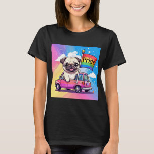 Camiseta Pug del orgullo gay LGBTQ
