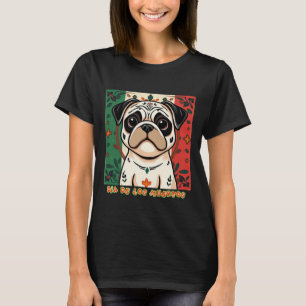 Camiseta Pug Día De Los Muertos