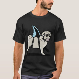 Camiseta Pug disfrazado de tiburón
