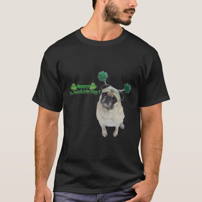 Camiseta Pug Diva - Cumpleaños divertido, St. Patrick&x27;s (Anverso)