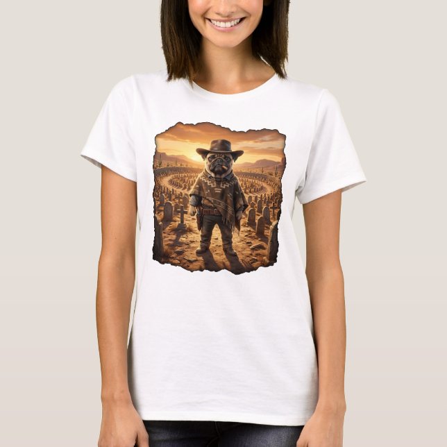 Camiseta Pug divertido (Anverso)