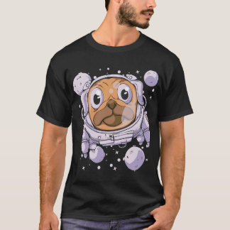 Camiseta Pug divertido en traje espacial - Perro astronauta
