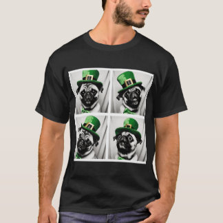 Camiseta Pug Divertido Fotomatón Día de San Patricio Perro