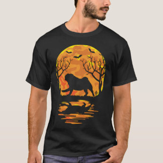 Camiseta Pug Divertido Halloween Espeluznante Para Amantes 