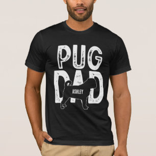 Camiseta Pug Dog Dad Puppy Dad