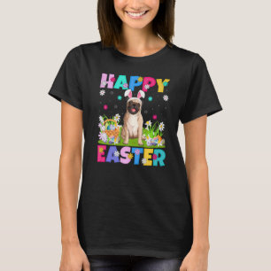 Camiseta Pug Dog Happy Easter Bunny Pug Easter Sunday