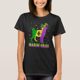 Camiseta Pug Dog Mardi Gras Carnival Jester Beads Premium