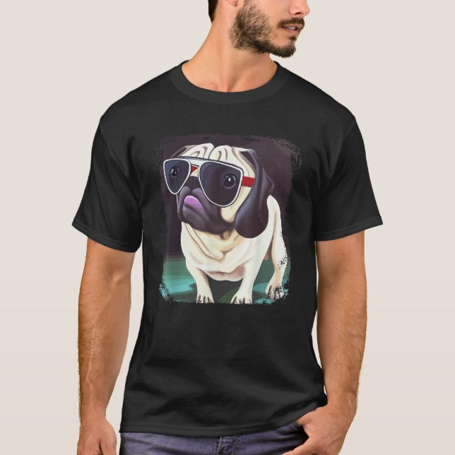 Camiseta Pug Dog Mom Dad Cute &   Pug   Graphic Pug (Anverso)