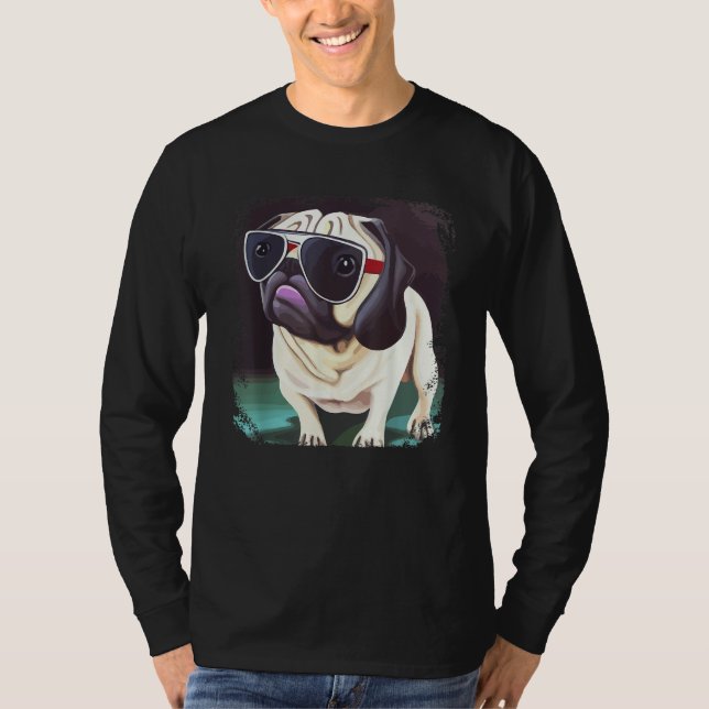 Camiseta Pug Dog Mom Dad Cute &   Pug   Graphic Pug (Anverso)
