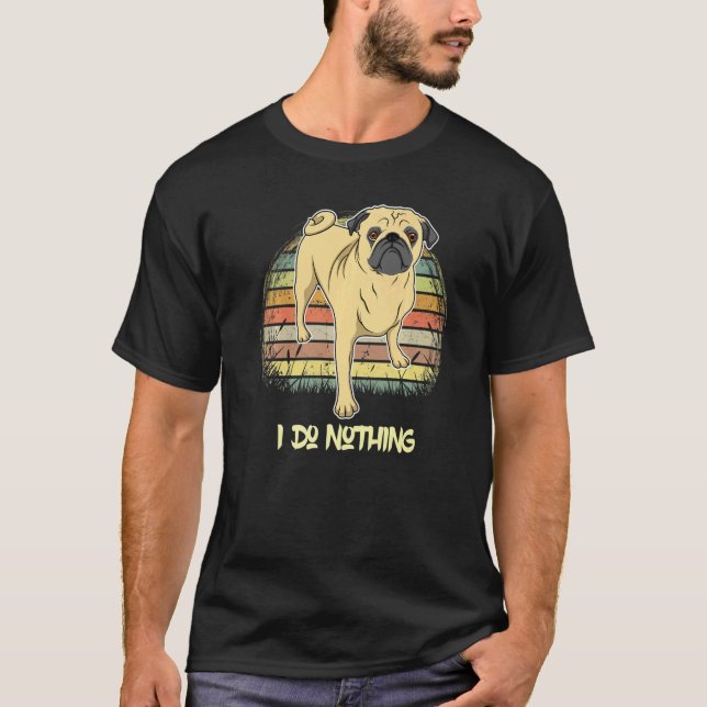 Camiseta Pug Dog Sunset 43 (Anverso)
