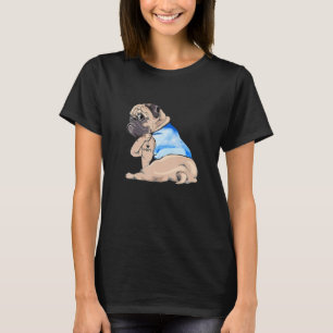 Camiseta Pug Dog Tattoo Amo El Día De La Madre
