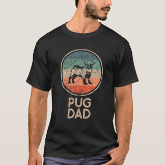 Camiseta Pug Dog - Vintage Pug Dad