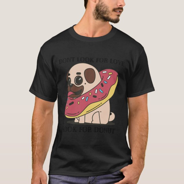 Camiseta Pug Donut 719 (Anverso)