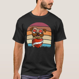 Camiseta Pug El día de San Valentín Para Perros Hombres Muj