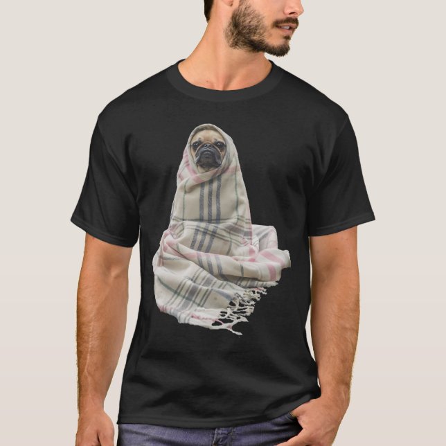 Camiseta Pug En Alfombra (Anverso)