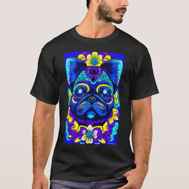 Camiseta Pug en México 2 (Anverso)