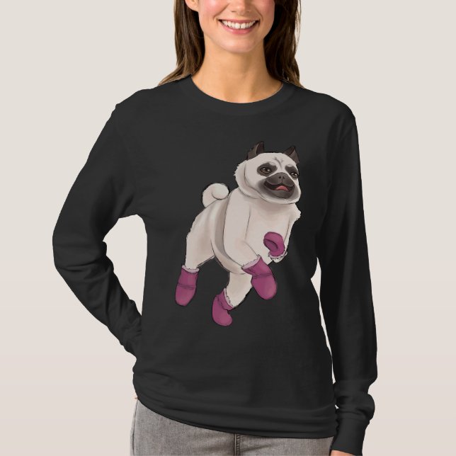 Camiseta Pug en Uggs Classic T-Shirt 548 (Anverso)