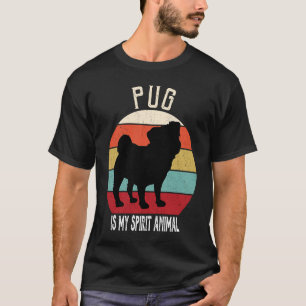 Camiseta Pug es mi espíritu Animal Dog Hombres Mujeres Niño