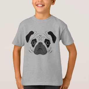 Camiseta Pug Face Silhouette