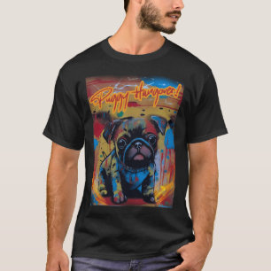 Camiseta Pug FELICES FIESTAS 137 DÍA DE AÑO NUEVO FESTIVO P