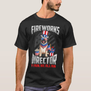 Camiseta Pug Firework Director Te Ejecuto 4 De Julio Am