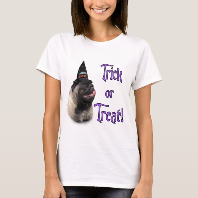 Camiseta Pug (flauta) Trick (Anverso)