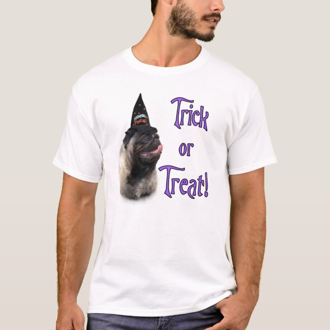 Camiseta Pug (flauta) Trick (Anverso)