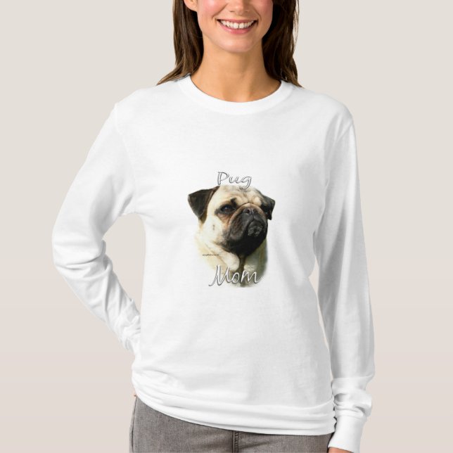 Camiseta Pug (flautista) Mamá 2 (Anverso)