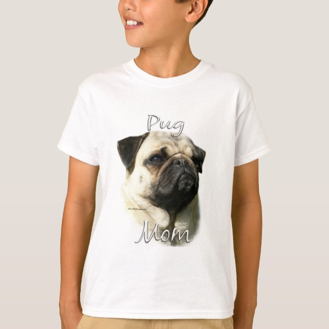 Camiseta Pug (flautista) Mamá 2 (Anverso)