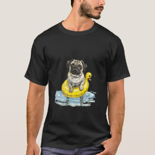 Camiseta Pug flotador de verano regalo divertido para amant