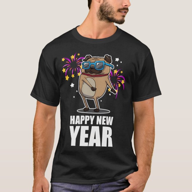 Camiseta pug fluido (Anverso)