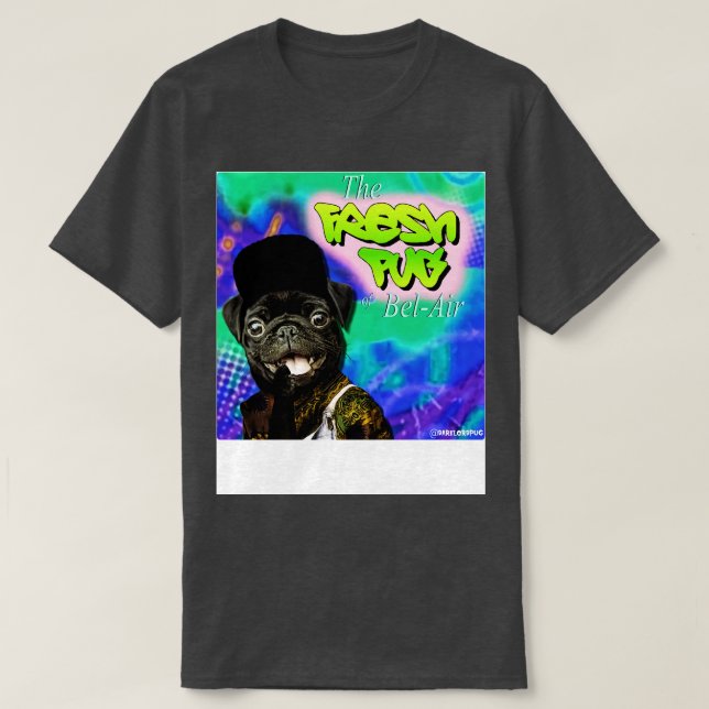 Camiseta Pug fresco de Belair (Diseño del anverso)