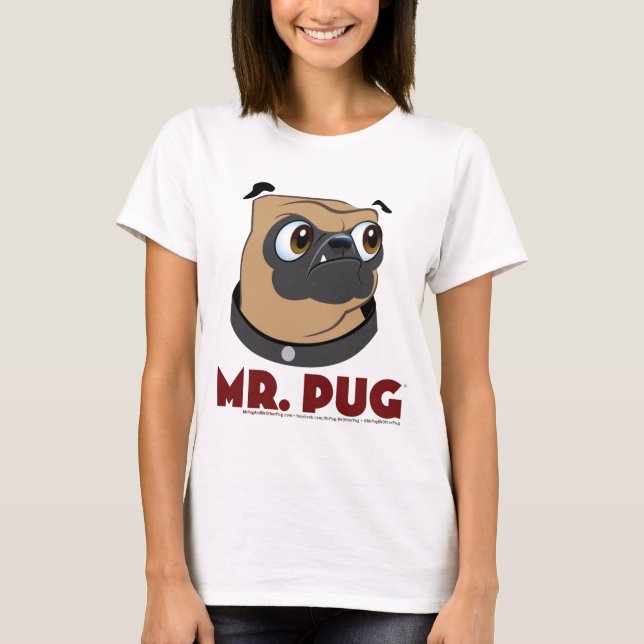 Camiseta Pug Front y back (Anverso)