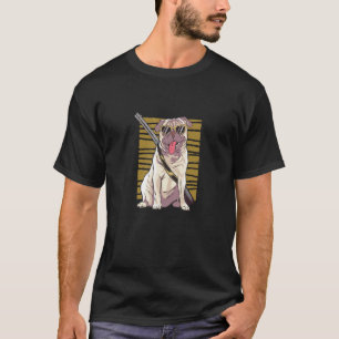 Camiseta Pug genial con rifle munición de francotirador