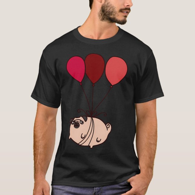 Camiseta Pug Globo (Anverso)