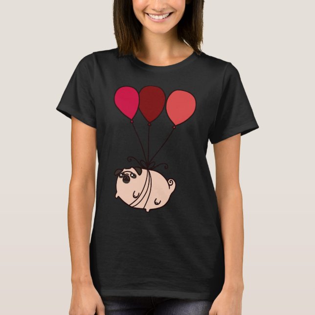 Camiseta Pug Globo Clásico 300 (Anverso)