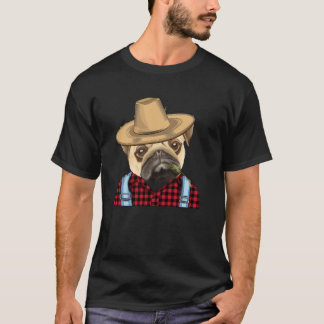 Camiseta Pug Granjero Perro de Granja