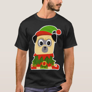 Camiseta Pug gruñón lindo en un corazón de arcoíris