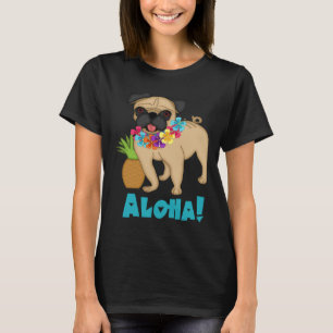 Camiseta Pug hawaiano - Aloha Classic T-Shirt 304