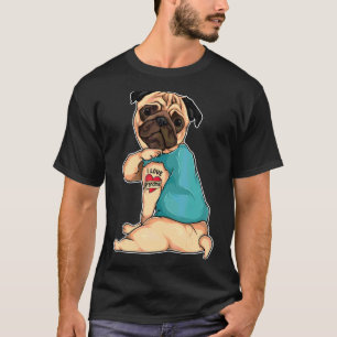 Camiseta Pug I Love Grandma Tattoo Appart Dog Grandma