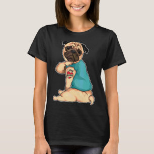 Camiseta Pug I Love Grandma Tattoo Appart Dog Grandma