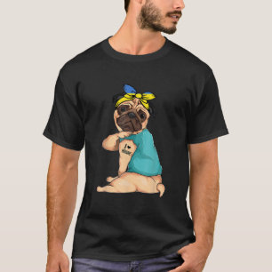 Camiseta Pug I Love Ukraine Flag Dog Lover Orgullo Ucranian
